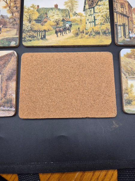 Set of 6 Whitstable Kent Vintage Coasters