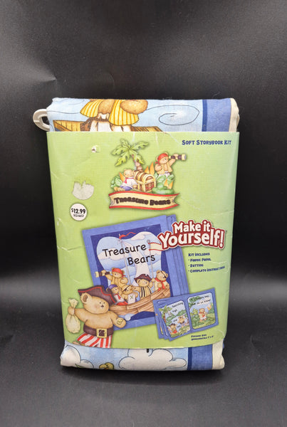 Brand New Make It Yourself Treasure Bears Soft Storybook Kit