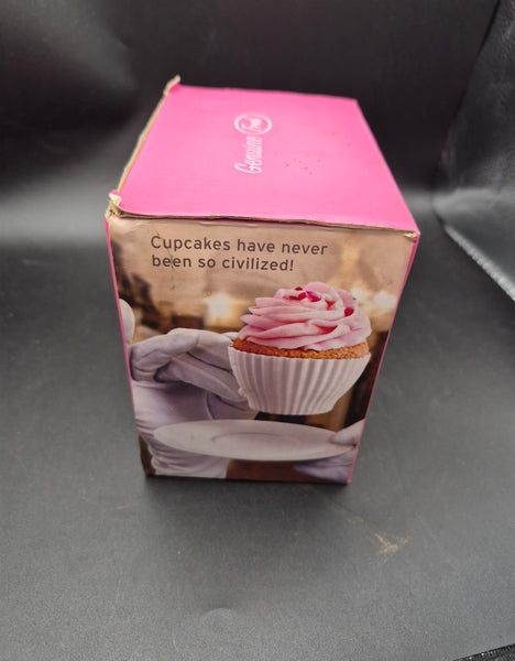Fred and Friends Teacup Cupcake Molds Silicone Baking Cups Set Fun Kitchen Baking