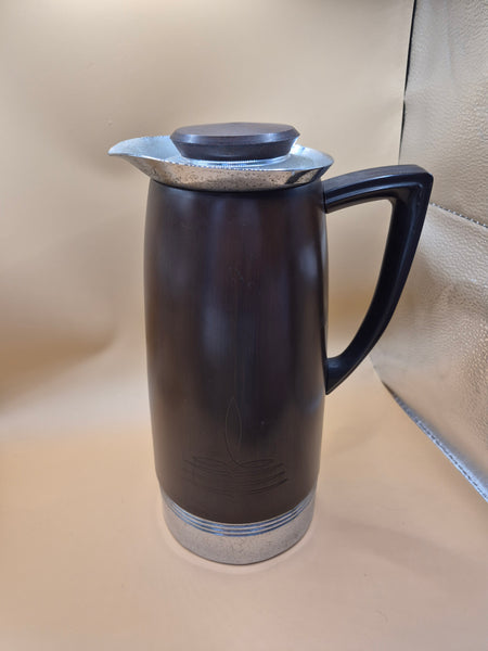 Vintage 1940s Landers Frary Clark Universal Brown Coffee Tea Thermos Carafe Pot!