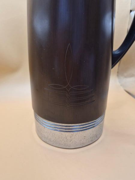 Vintage 1940s Landers Frary Clark Universal Brown Coffee Tea Thermos Carafe Pot!