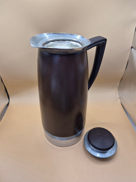 Vintage 1940s Landers Frary Clark Universal Brown Coffee Tea Thermos Carafe Pot!