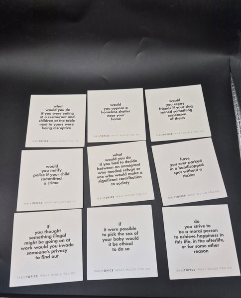 TABLE TOPICS Game What Would You Do Edition