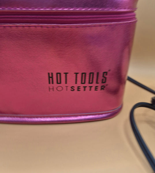 HOT TOOLS HOT SETTER 10 Count Curlers w/ Clips & Portable Pink Case