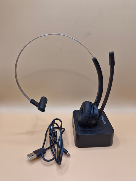 Brand New MPOW BH231A Bluetooth Headset Wireless Mic for Calls Office Work