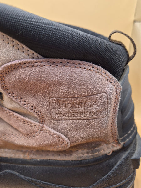 Men's Size 9 Itasca Thermal Lite Waterproof Black & Tan Work Boots