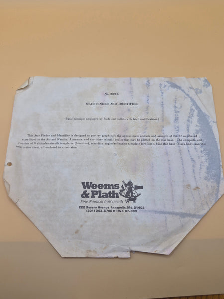 Vintage WEEMS & PLATH Star-Finder 2102-D