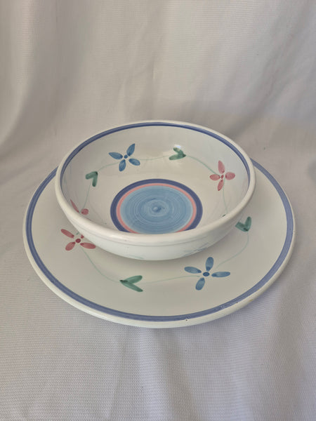 CALECA BARBARA Italian 16" Serving Platter & 11" Serving Bowl Set