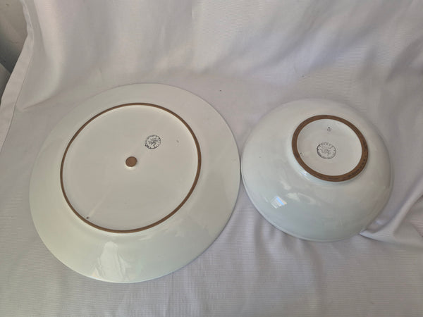 CALECA BARBARA Italian 16" Serving Platter & 11" Serving Bowl Set