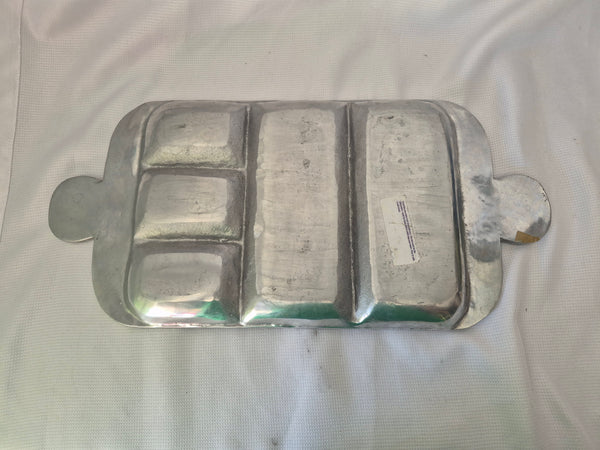 Vintage Pewter Divided Serving Tray