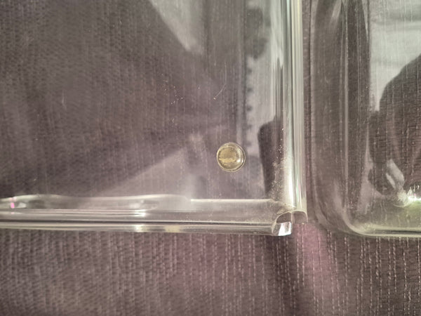 Vintage Grainware Acrylic 2-Piece Clear Serving Tray