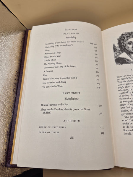 The Poems of Shelley 1974 Hardcover Book by Percy Bysshe Shelley Poetry Literature