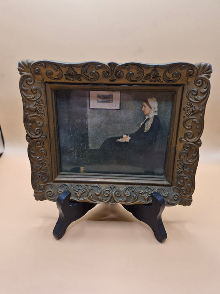 Whistlers Mother Vintage Gold Plastic Frame Portrait Wall Artwork Decorative Art