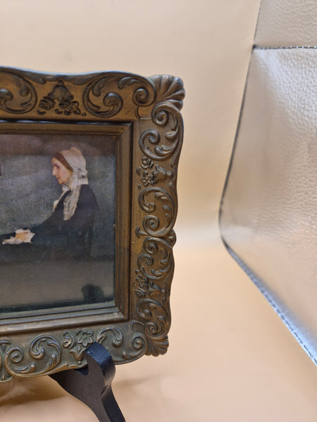 Whistlers Mother Vintage Gold Plastic Frame Portrait Wall Artwork Decorative Art