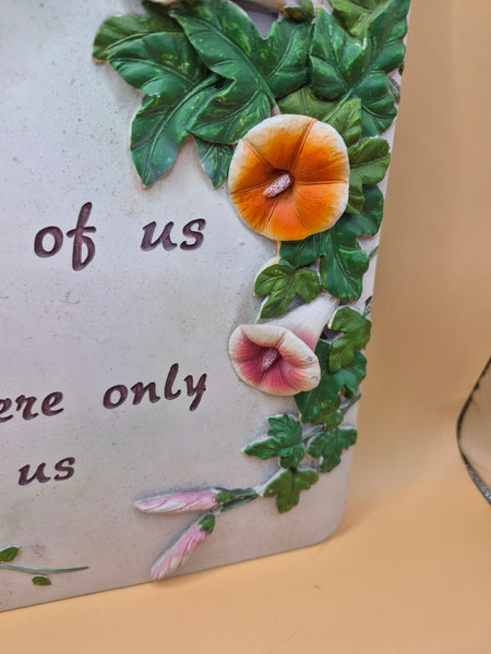 God Loves Colorful Stone Ceramic Hanging Plaque Religious Wall Decor Inspirational