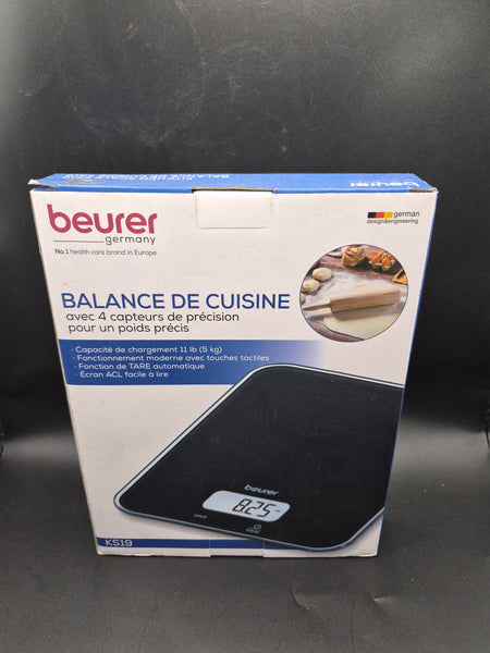 Brand New Beurer KS19 Black LED Digital 11 lb Kitchen Food Scale