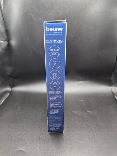 Brand New Beurer KS19 Black LED Digital 11 lb Kitchen Food Scale
