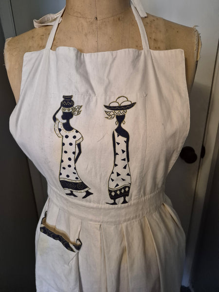 One Size Fits Most Vintage African Apron (Flaw)