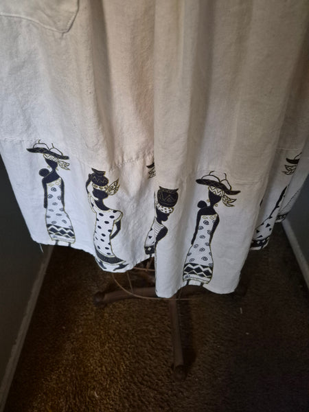 One Size Fits Most Vintage African Apron (Flaw)