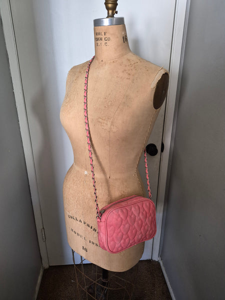 Pink Heart Crossbody Bag