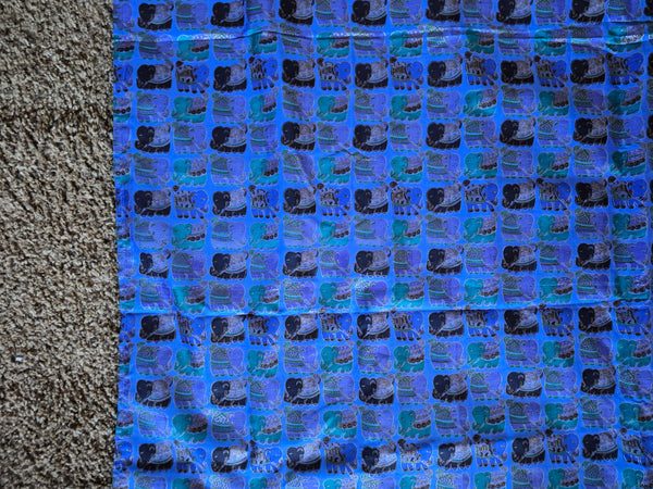 Brand New Jim Thompson 38 x 38 Silk Elephant Tablecloth