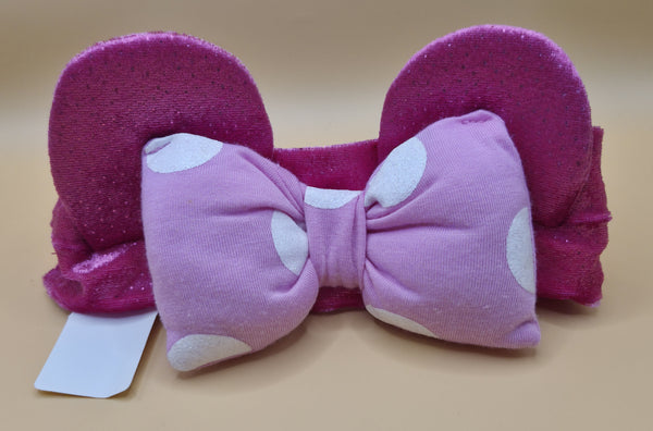 Newborn Girls Pink Minnie Mouse Headband