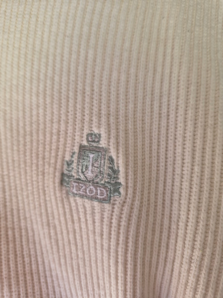 Large IZOD Men's Vintage Cream Pull Over Sweater