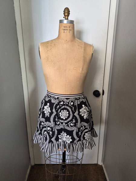 Black & White Heavenly Hostess Apron One Size Fits Most
