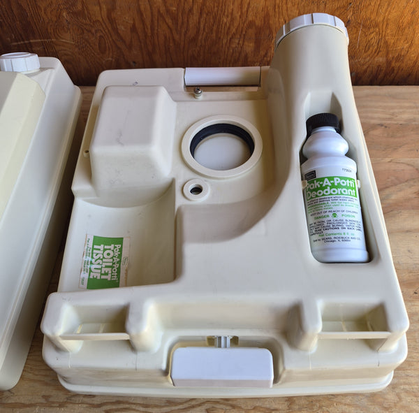 SEARS PAK-A-POTTI IV Flushing Porta Potty / Portable Camping Toilet
