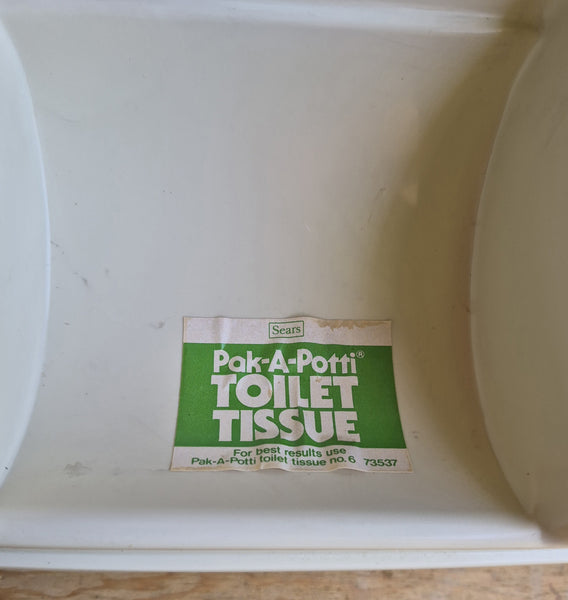 SEARS PAK-A-POTTI IV Flushing Porta Potty / Portable Camping Toilet