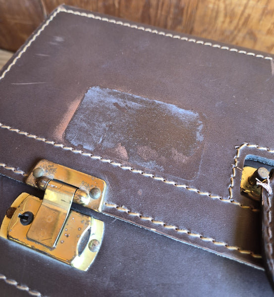 Vintage WEAR BEST Brown Cowhide Hard Briefcase
