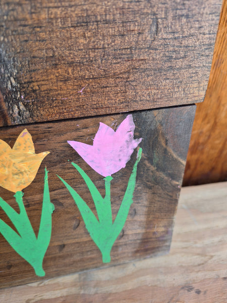 Large "Think Spring" Wood Sign