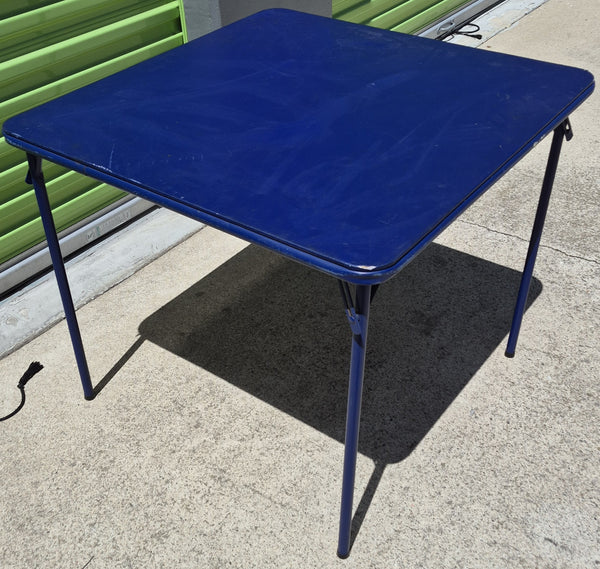 Vintage Blue Card Folding Table