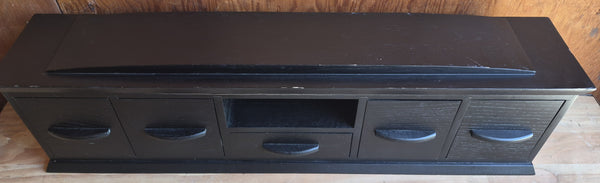 Black Wall Shelf or Dresser Top Drawer Storage