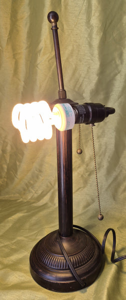Vintage Amber Mica Tensor Dual Light Table Lamp