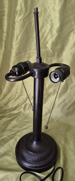 Vintage Amber Mica Tensor Dual Light Table Lamp