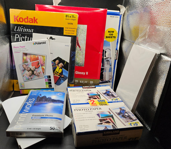 Various Sizes of 500+ Count Photo Paper