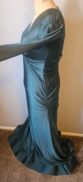 Unbranded Hunter Green XL Formal Dress