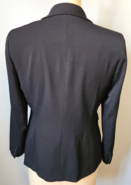 Elllen Tracy Size 12 Black Fully Lined Professional Blazer