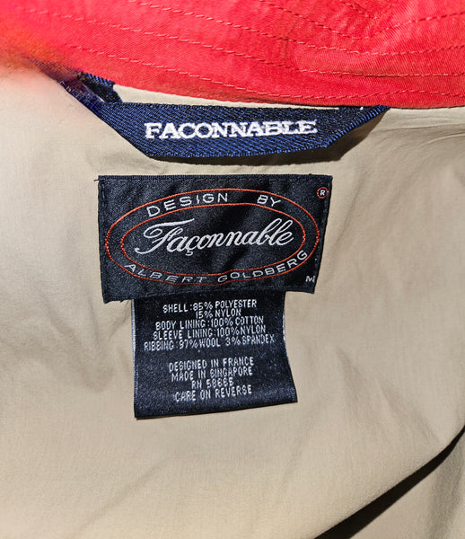 Men's FACONNABLE Medium Red Waterproof Jacket