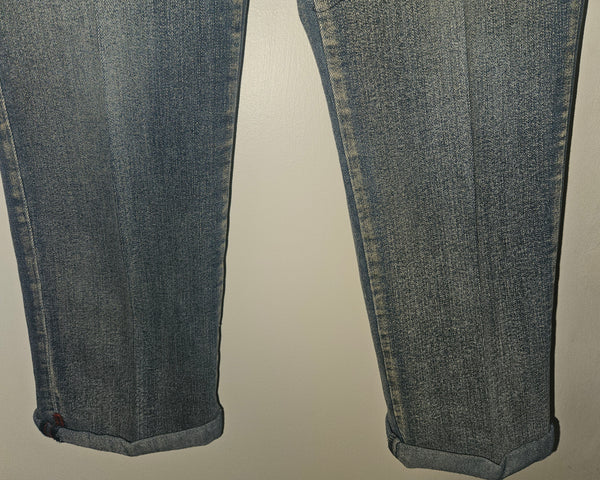 NINE WEST Vintage America Collection Womens Size 8 29 Boho Jeans Blue Denim