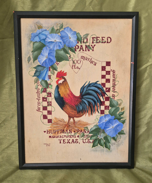 Vintage Jo McDevitt 1987 Rooster Picture
