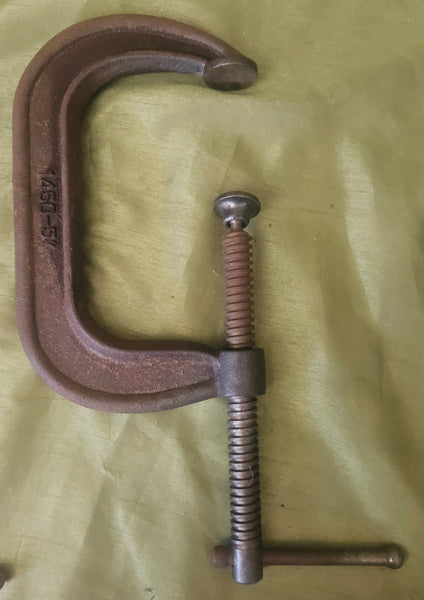 Adjustable 5" Cast Iron Vintage 1450 C Clamp