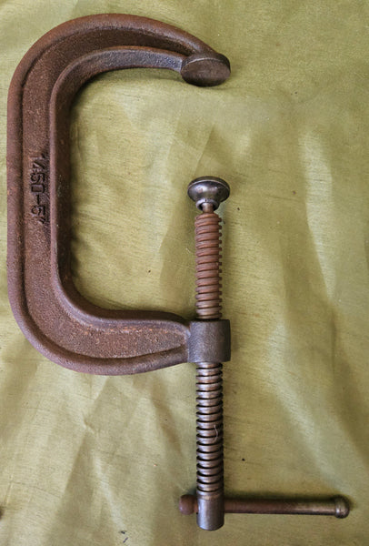 Adjustable 5" Cast Iron Vintage 1450 C Clamp