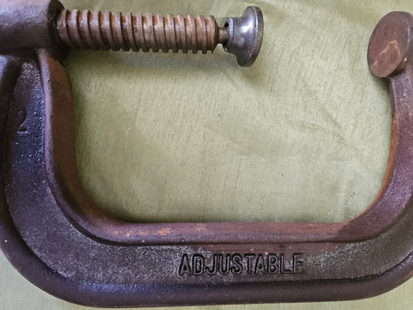 Adjustable 5" Cast Iron Vintage 1450 C Clamp