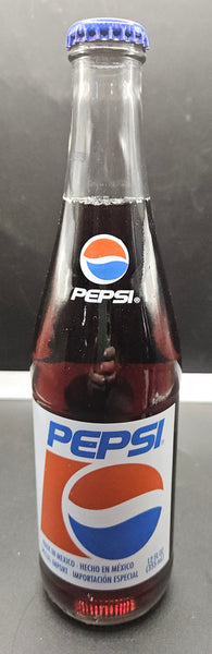 Set of 2 Made in Mexico Special Import Unopened Pepsi Bottles