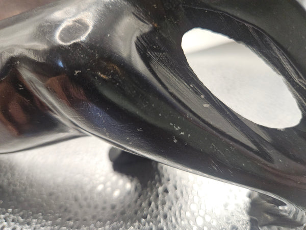 Vintage Onyx 10" Black Panter Animal Figurine (READ DETAILS - Sm Flaw)