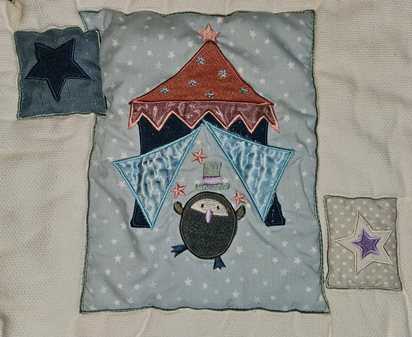 Pastel Unisex Circus Animal Infant Children's Crib Comforter (One Flaw)
