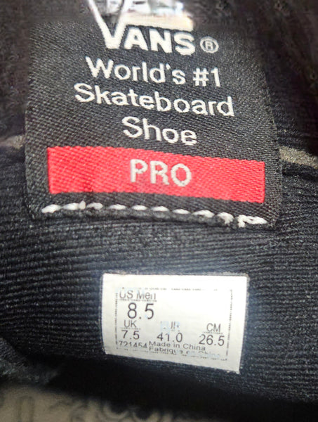 Men's Size 8.5 VANS Off the Wall x CULT Sk8-Hi Pro Black High Top Shoes