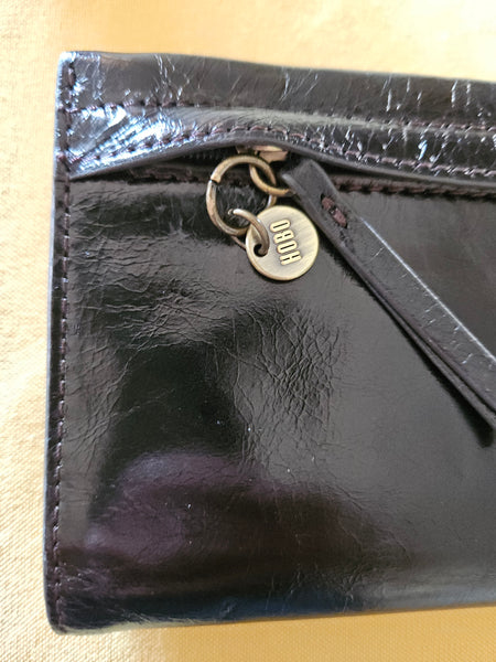 Black Leather HOBO Full Size Wallet